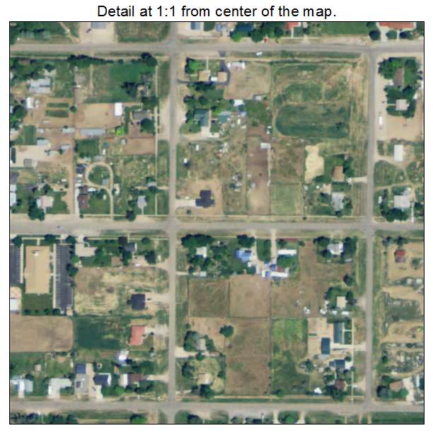 Meadow, Utah aerial imagery detail