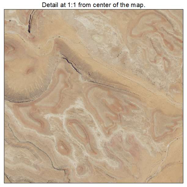 Mexican Hat, Utah aerial imagery detail