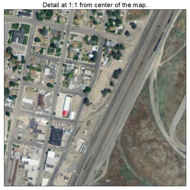 Milford, Utah aerial imagery detail