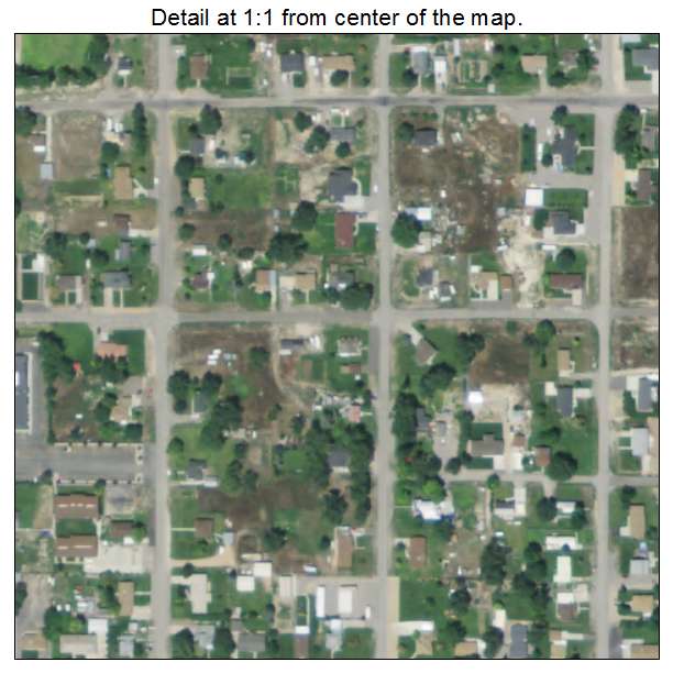 Moroni, Utah aerial imagery detail