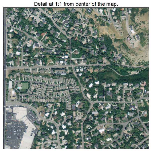 Mount Olympus, Utah aerial imagery detail