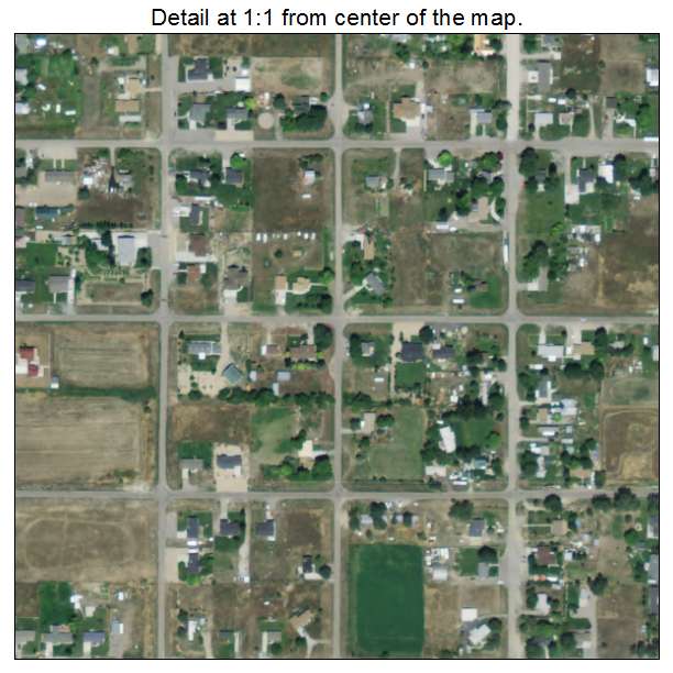 Mount Pleasant, Utah aerial imagery detail