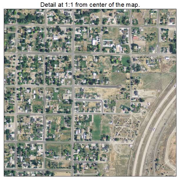 Nephi, Utah aerial imagery detail