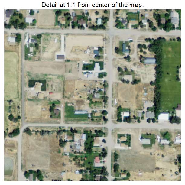 Oak City, Utah aerial imagery detail