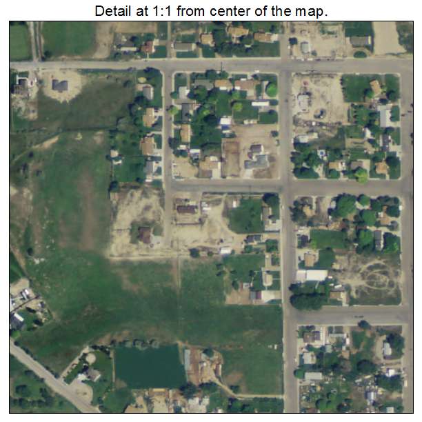 Orangeville, Utah aerial imagery detail