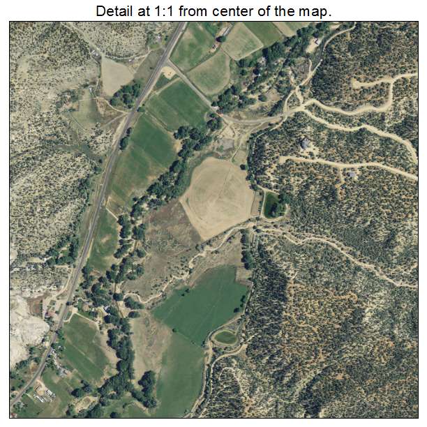 Orderville, Utah aerial imagery detail