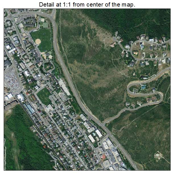 Park City, Utah aerial imagery detail