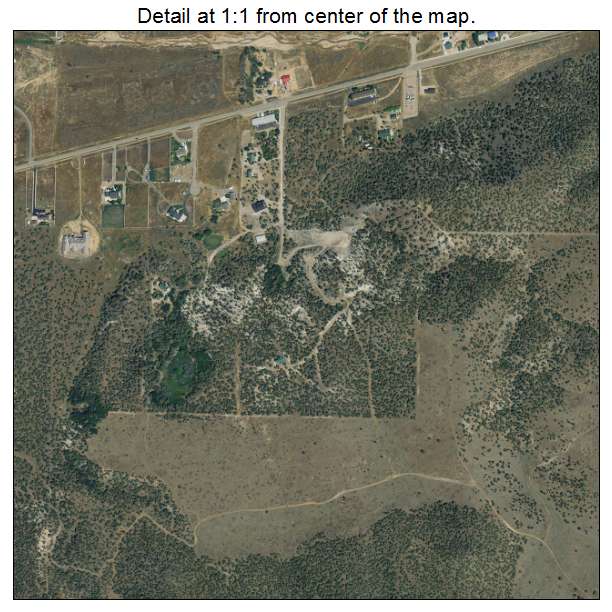 Parowan, Utah aerial imagery detail