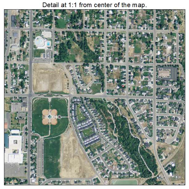 Payson, Utah aerial imagery detail