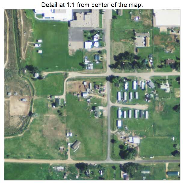 Randolph, Utah aerial imagery detail