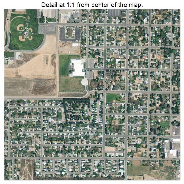 Richfield, Utah aerial imagery detail