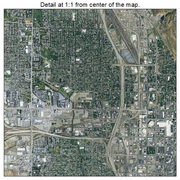 Salt Lake City, Utah aerial imagery detail