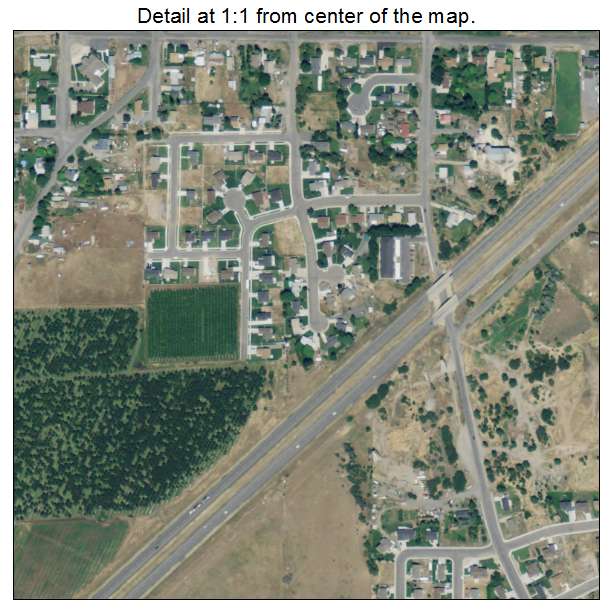 Santaquin, Utah aerial imagery detail