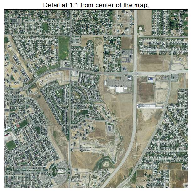 South Jordan, Utah aerial imagery detail