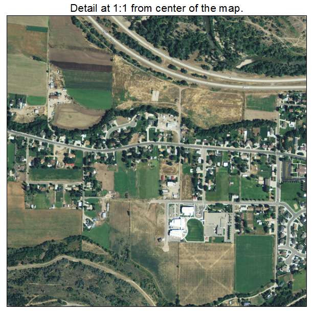 South Weber, Utah aerial imagery detail