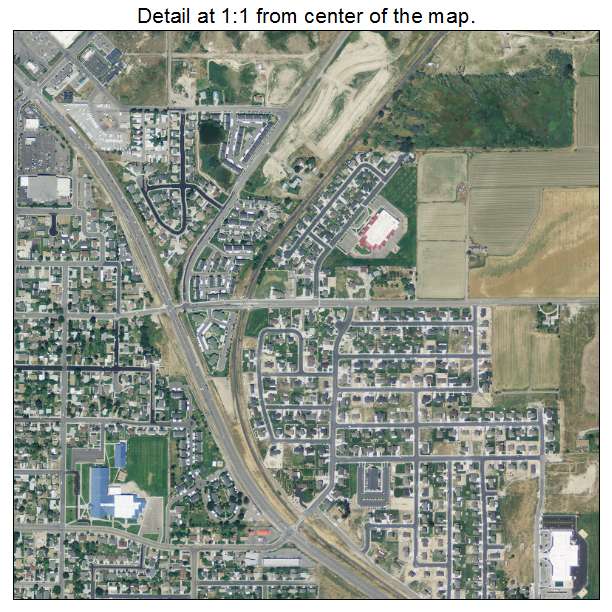 Spanish Fork, Utah aerial imagery detail