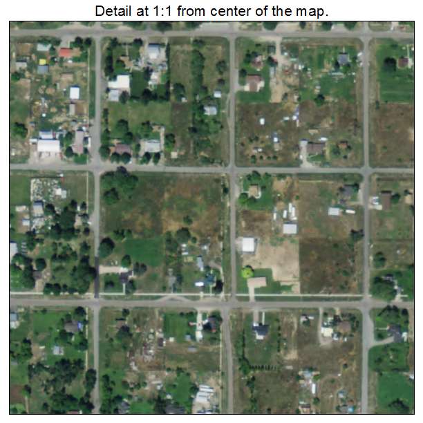 Spring City, Utah aerial imagery detail