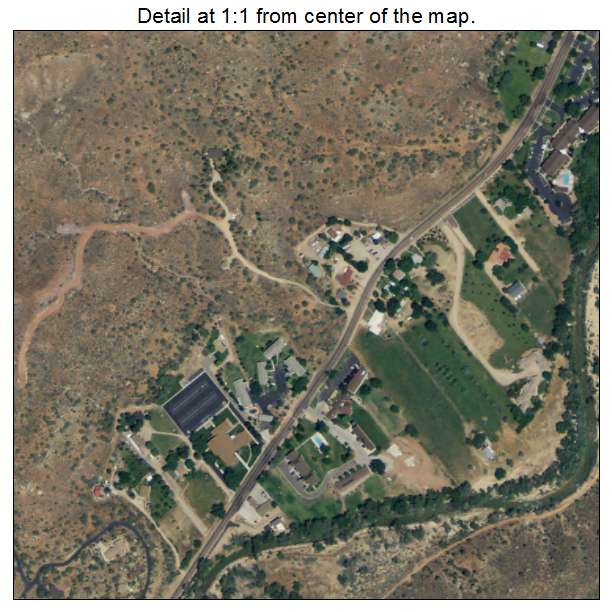 Springdale, Utah aerial imagery detail
