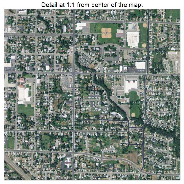 Springville, Utah aerial imagery detail