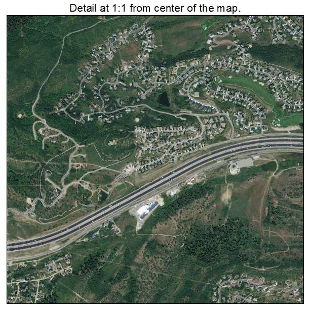 Summit Park, Utah aerial imagery detail