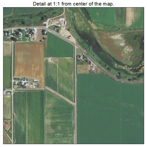 Trenton, Utah aerial imagery detail