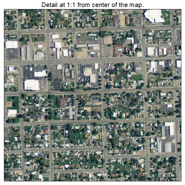 Vernal, Utah aerial imagery detail