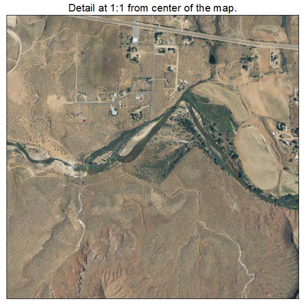 Virgin, Utah aerial imagery detail