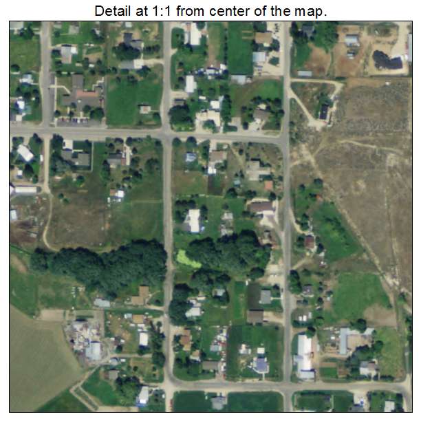 Wallsburg, Utah aerial imagery detail