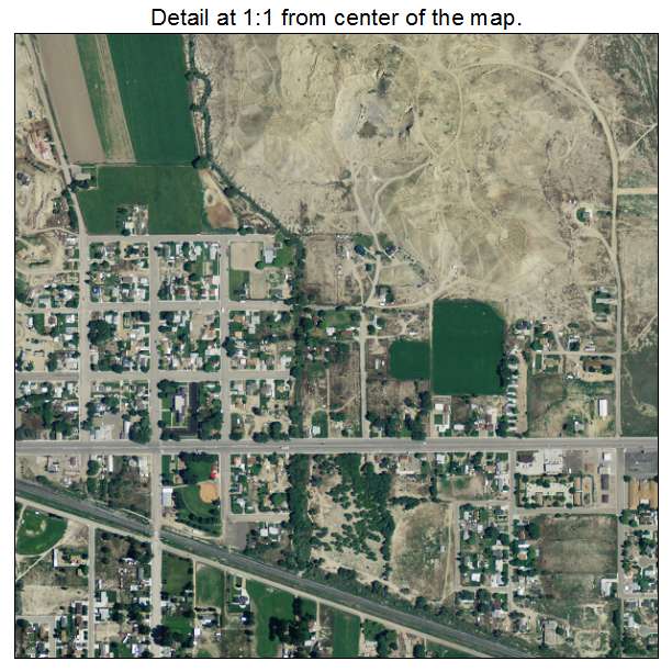 Wellington, Utah aerial imagery detail