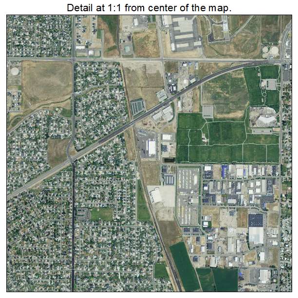 West Jordan, Utah aerial imagery detail
