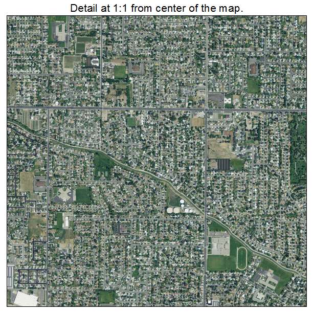 West Valley City, Utah aerial imagery detail
