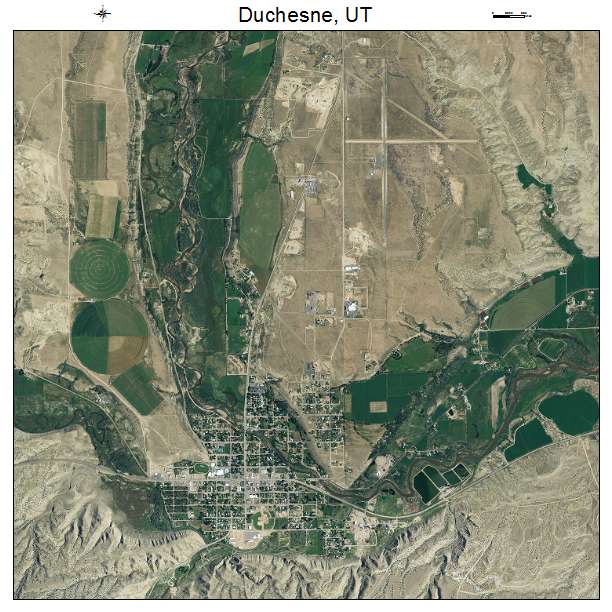 Duchesne, UT air photo map