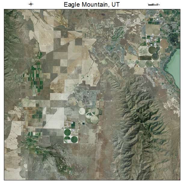Eagle Mountain, UT air photo map
