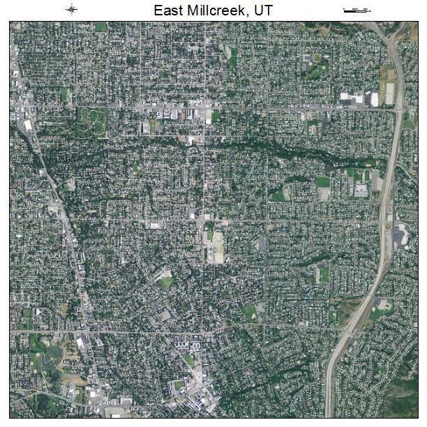 East Millcreek, UT air photo map