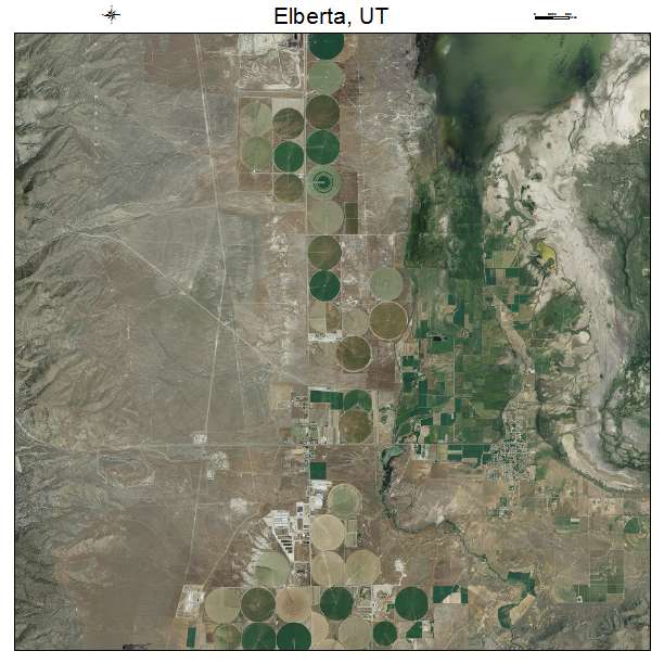 Elberta, UT air photo map