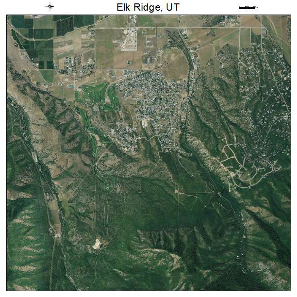Elk Ridge, UT air photo map