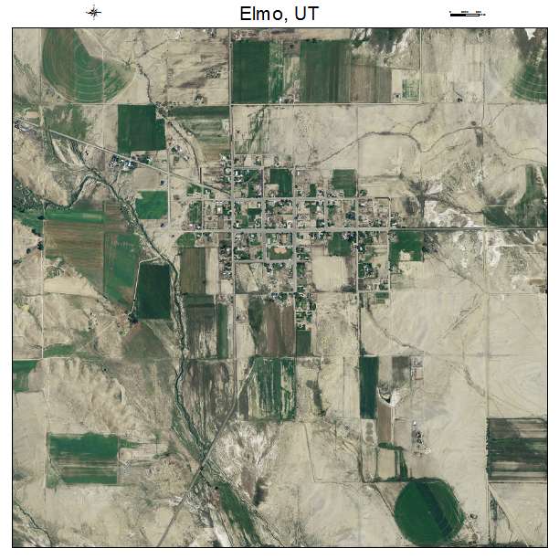 Elmo, UT air photo map