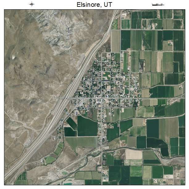Elsinore, UT air photo map