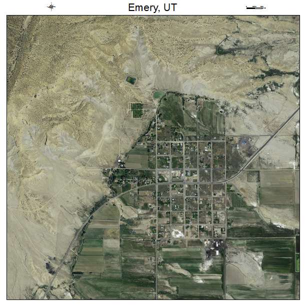 Emery, UT air photo map