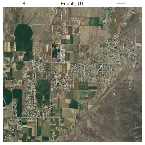 Enoch, UT air photo map