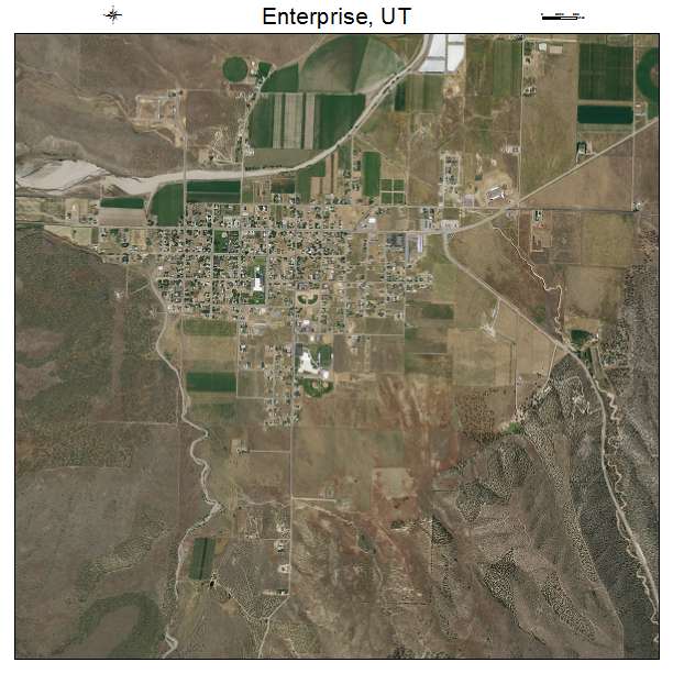 Enterprise, UT air photo map