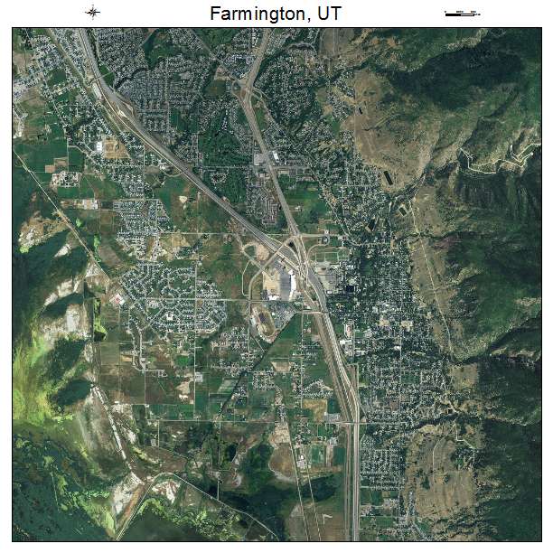 Farmington, UT air photo map