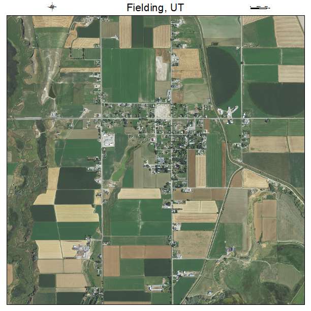 Fielding, UT air photo map