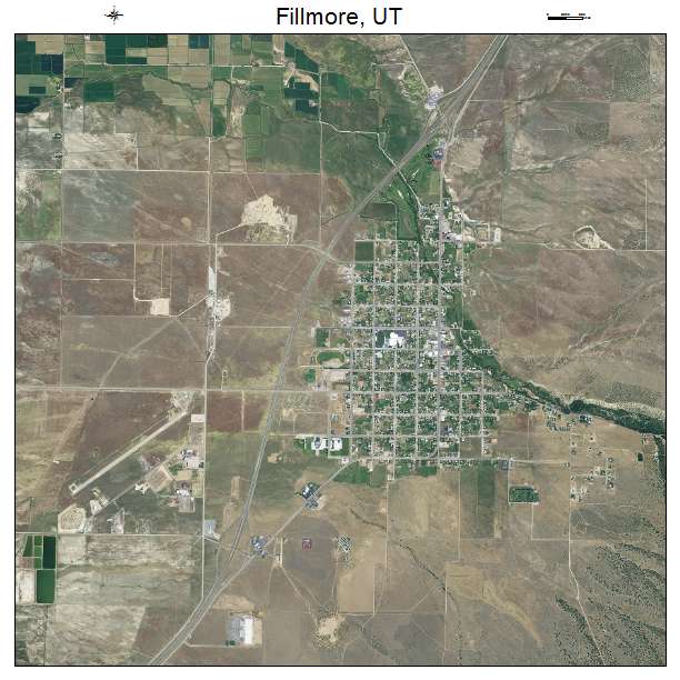 Fillmore, UT air photo map