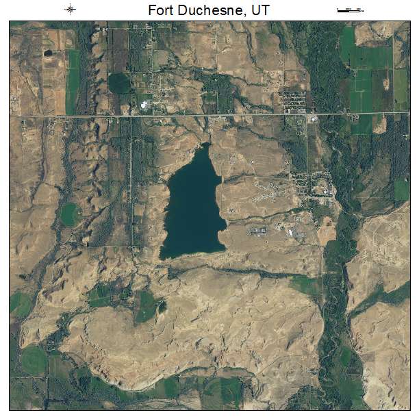 Fort Duchesne, UT air photo map