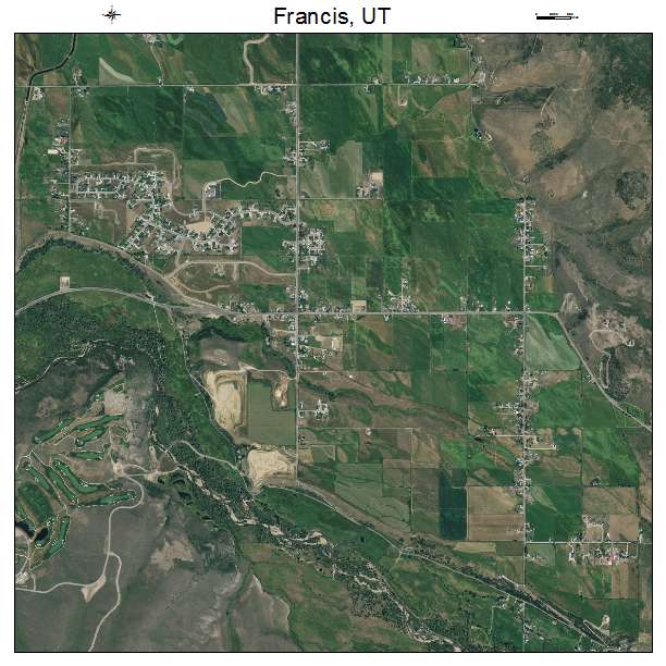 Francis, UT air photo map