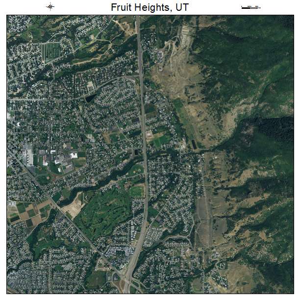 Fruit Heights, UT air photo map