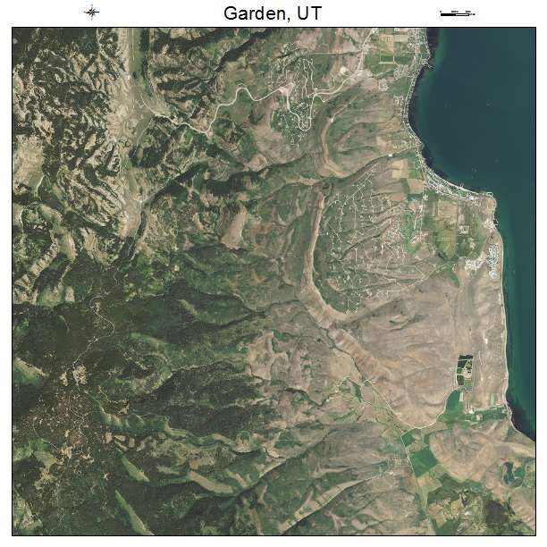 Garden, UT air photo map