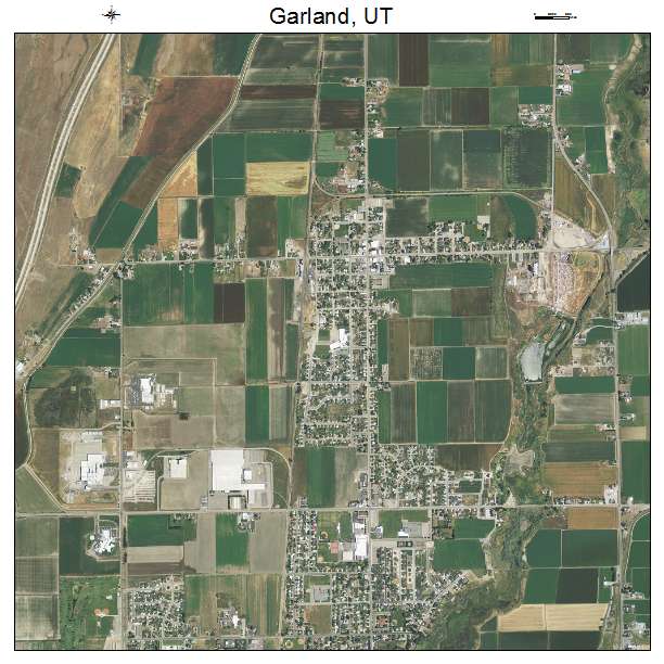 Garland, UT air photo map