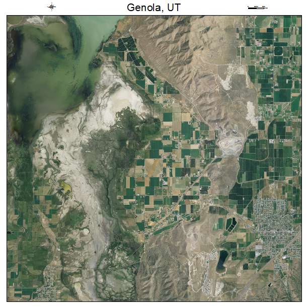 Genola, UT air photo map